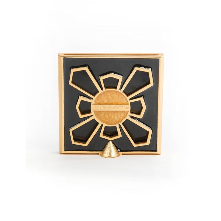 Jay Strongwater Leland Pave Corner 2" Square Frame - Black Picture Frames Jay Strongwater 