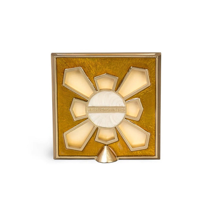 Jay Strongwater Leland Pave Corner 2" Square Frame - Gold Picture Frames Jay Strongwater 