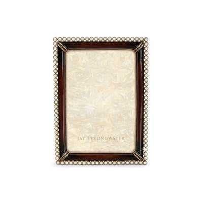 Jay Strongwater Lorraine Stone Edge 4" x 6" Frame - Safari Picture Frames Jay Strongwater 