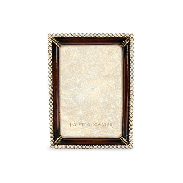 Jay Strongwater Lorraine Stone Edge 4" x 6" Frame - Safari Picture Frames Jay Strongwater 