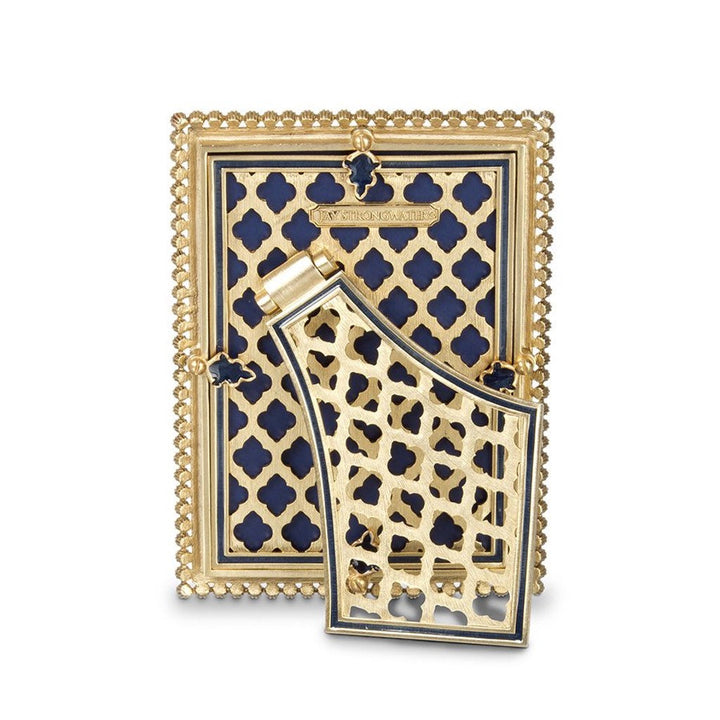 Jay Strongwater Lorraine Stone Edge 4" x 6" Frame - Delft Garden Picture Frames Jay Strongwater 
