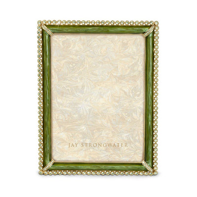 Jay Strongwater Lucas Stone Edge 5" x 7" Frame - Leaf Picture Frames Jay Strongwater 