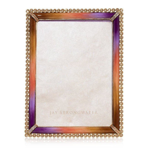 Jay Strongwater Lucas Stone Edge 5" x 7" Frame - Autumn Picture Frames Jay Strongwater 