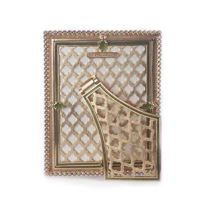 Jay Strongwater Lucas Stone Edge 5" x 7" Frame - Apple Picture Frames Jay Strongwater 