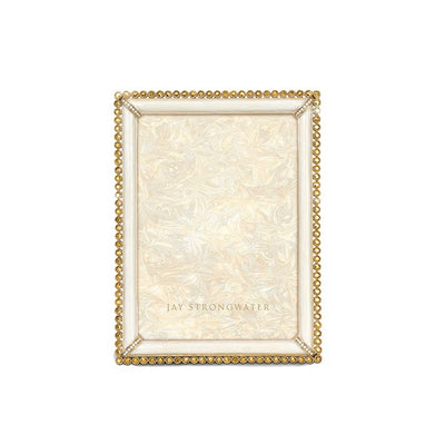 Jay Strongwater Lucas Stone Edge 5" x 7" Frame - Gold Picture Frames Jay Strongwater 