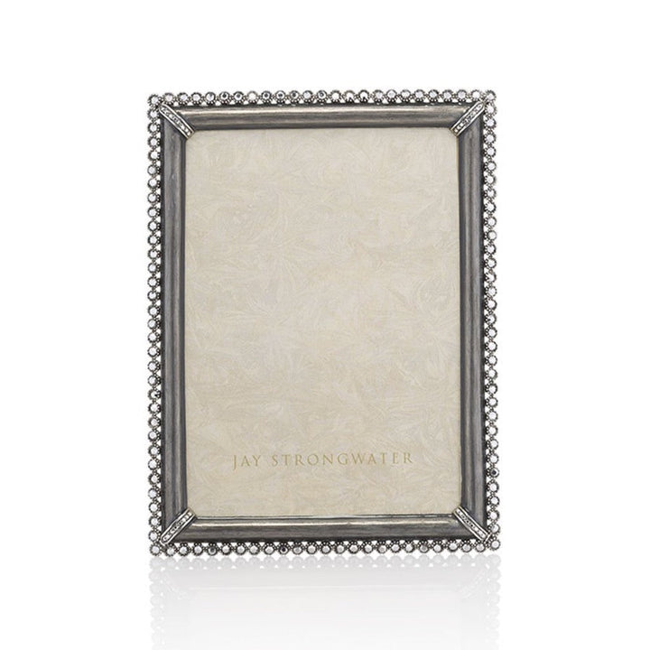 Jay Strongwater Lucas Stone Edge 5" x 7" Frame - Grey Picture Frames Jay Strongwater 