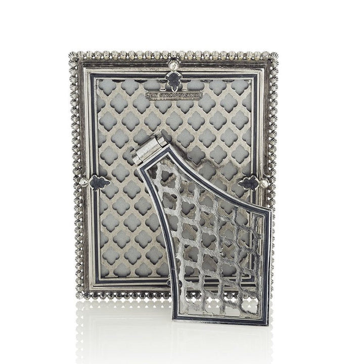 Jay Strongwater Lucas Stone Edge 5" x 7" Frame - Grey Picture Frames Jay Strongwater 