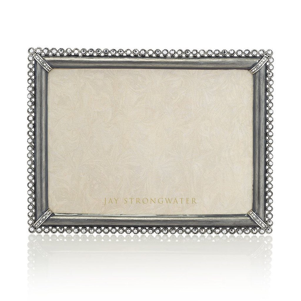 Jay Strongwater Lucas Stone Edge 5" x 7" Frame - Grey Picture Frames Jay Strongwater 