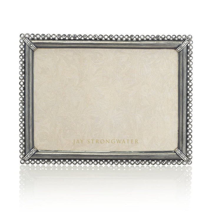 Jay Strongwater Lucas Stone Edge 5" x 7" Frame - Grey Picture Frames Jay Strongwater 