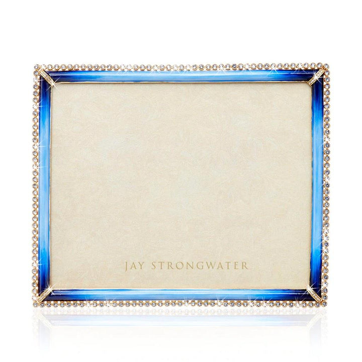 Jay Strongwater Laetitia Stone Edge 8" x 10" Frame - Lapis Picture Frames Jay Strongwater 