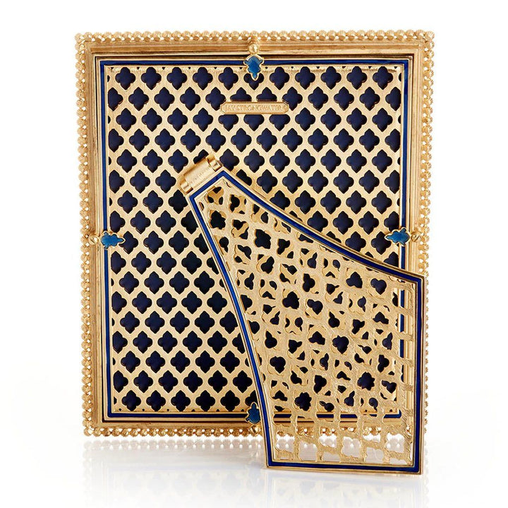 Jay Strongwater Laetitia Stone Edge 8" x 10" Frame - Lapis Picture Frames Jay Strongwater 