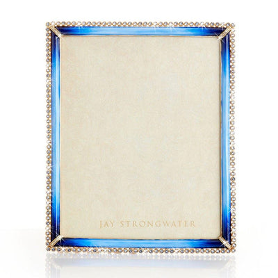 Jay Strongwater Laetitia Stone Edge 8" x 10" Frame - Lapis Picture Frames Jay Strongwater 