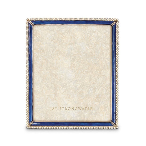 Jay Strongwater Laetitia Stone Edge 8" x 10" Frame - Delft Garden Picture Frames Jay Strongwater 