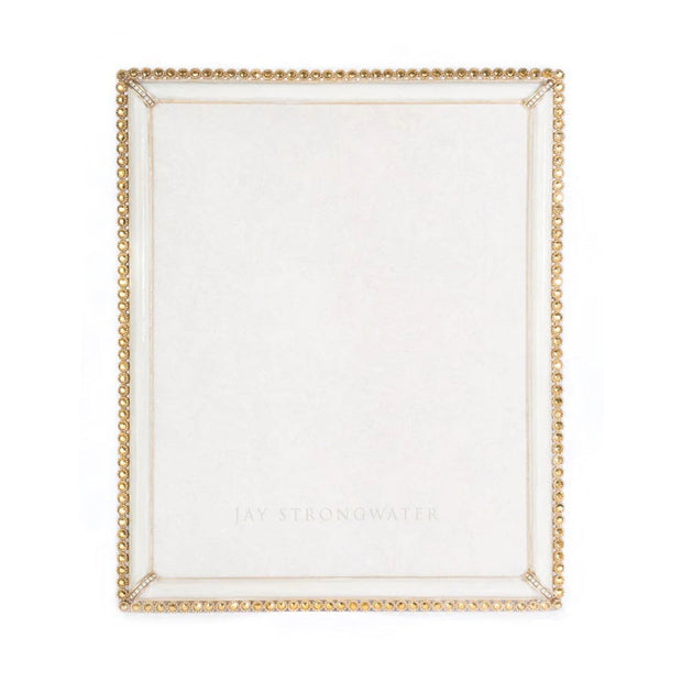 Jay Strongwater Laetitia Stone Edge 8" x 10" Frame - Gold Picture Frames Jay Strongwater 