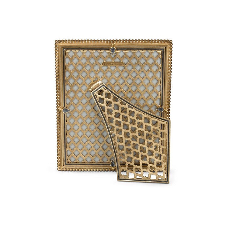 Jay Strongwater Laetitia Stone Edge 8" x 10" Frame - Silver Picture Frames Jay Strongwater 