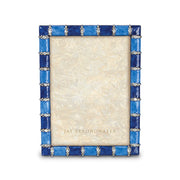 Jay Strongwater Pierce Striped 5" x 7" Frame - Delft Garden Picture Frames Jay Strongwater 
