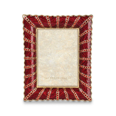Jay Strongwater Blair Ruffled Edge 5" x 7" Frame Picture Frames Jay Strongwater 