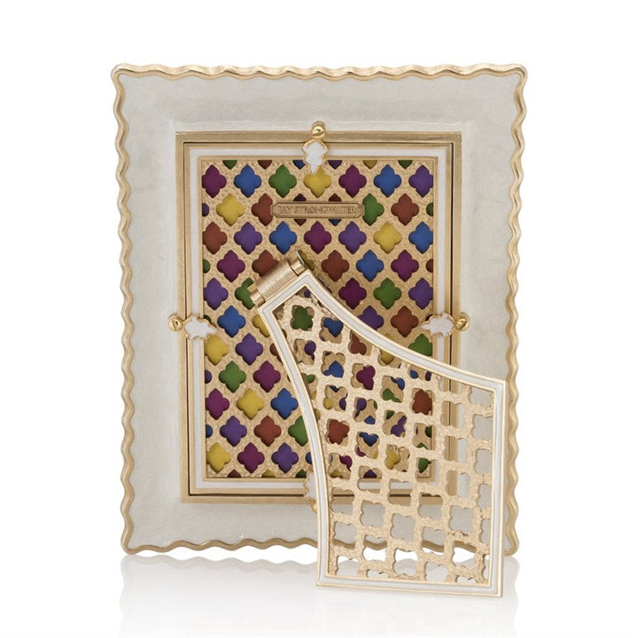 Jay Strongwater Wyatt Zebra 5" x 7" Frame Picture Frames Jay Strongwater 