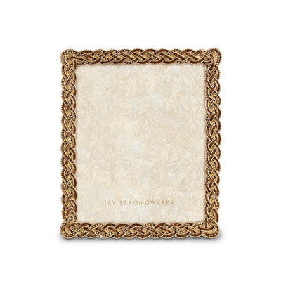 Jay Strongwater Aidan Braided 8" x 10" Frame Picture Frames Jay Strongwater 