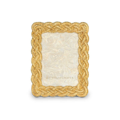 Jay Strongwater Conan Braided 3.5" x 5" Frame Picture Frames Jay Strongwater 
