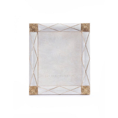 Jay Strongwater Alex Argyle 3" x 4" Frame - Golden Picture Frames Jay Strongwater 