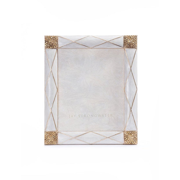 Jay Strongwater Alex Argyle 3" x 4" Frame - Golden Picture Frames Jay Strongwater 