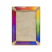 Jay Strongwater Leonard Pave Corner 4" x 6" Frame - Rainbow Picture Frames Jay Strongwater 