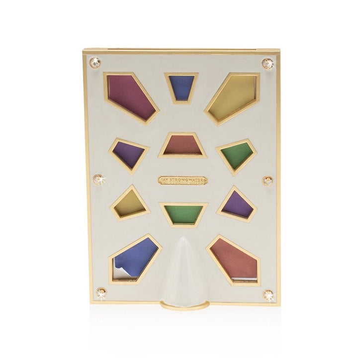 Jay Strongwater Leonard Pave Corner 4" x 6" Frame - Rainbow Picture Frames Jay Strongwater 