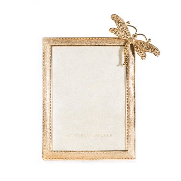 Jay Strongwater Tori Dragonfly 5" x 7" Frame Picture Frames Jay Strongwater 