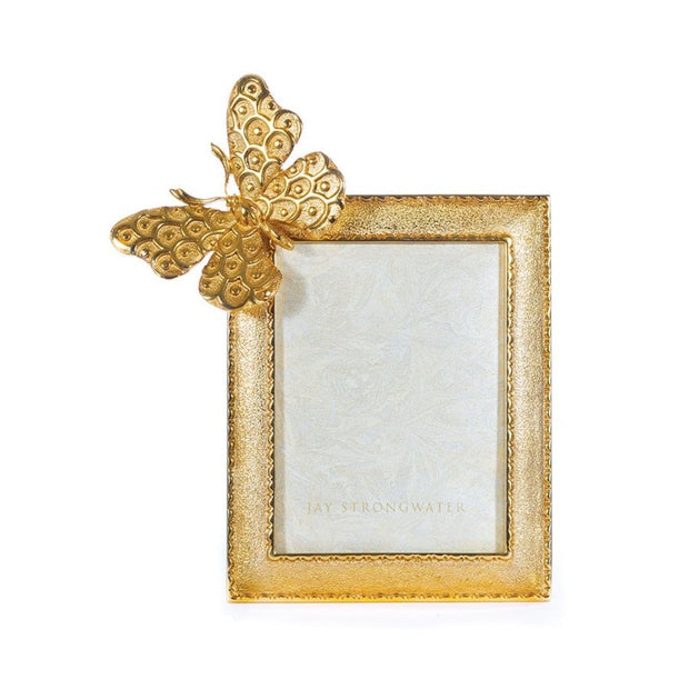 Jay Strongwater Juno Butterfly 3" x 4" Frame Picture Frames Jay Strongwater 