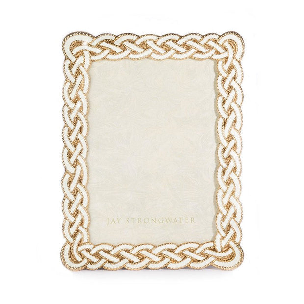 Jay Strongwater Mika Braided 5" x 7" Frame Picture Frames Jay Strongwater 