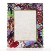 Jay Strongwater Clifton Ruffle Edge 5" x 7" Frame - Graffiti Picture Frames Jay Strongwater 
