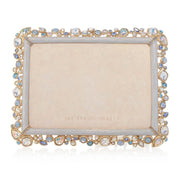 Jay Strongwater Leslie Bejeweled 5" x 7" Frame - Baby Blue Picture Frames Jay Strongwater 