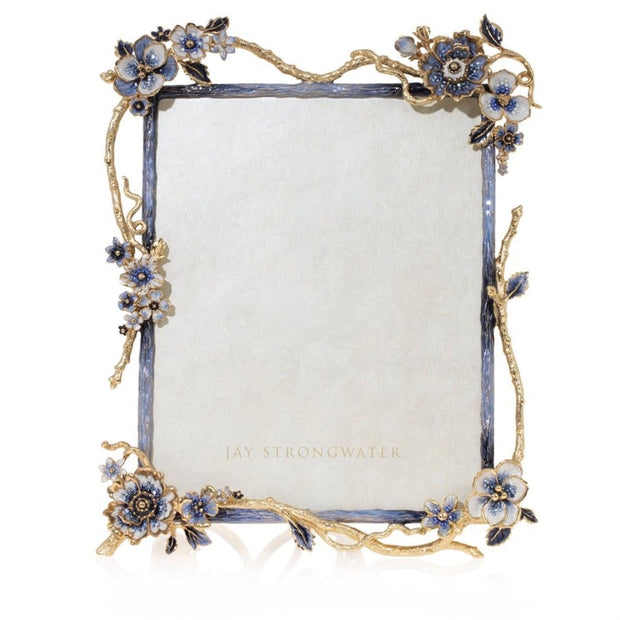 Jay Strongwater Delilah Floral Branch 8" X 10" Frame Picture Frames Jay Strongwater 