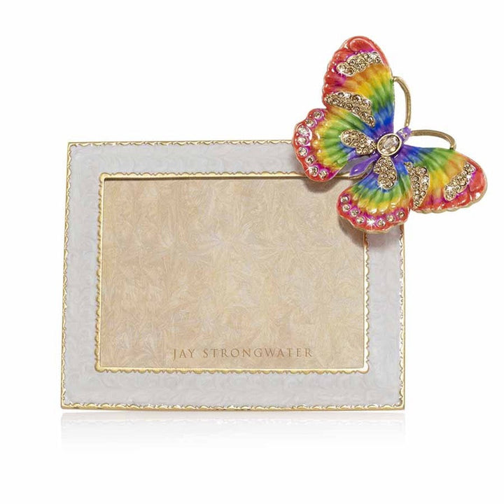 Jay Strongwater Nova Butterfly 3" x 4" Frame Picture Frames Jay Strongwater 