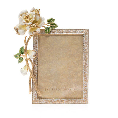 Jay Strongwater Beauty Rose 5" x 7" Frame Picture Frames Jay Strongwater 