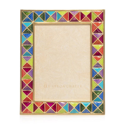 Jay Strongwater Abaculus Pyramid 3" x 4" Frame - Rainbow Picture Frames Jay Strongwater 