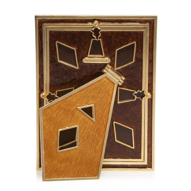 Jay Strongwater Mosaic Pyramid 5" x 7" Frame - Topaz Picture Frames Jay Strongwater 
