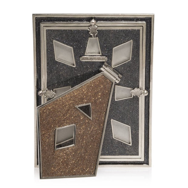 Jay Strongwater Mosaic Pyramid 5" x 7" Frame - Mixed Metal Picture Frames Jay Strongwater 