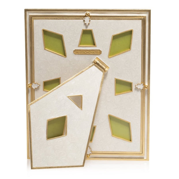 Jay Strongwater Vertex Pyramid 8" x 10" Frame - Rainbow Picture Frames Jay Strongwater 