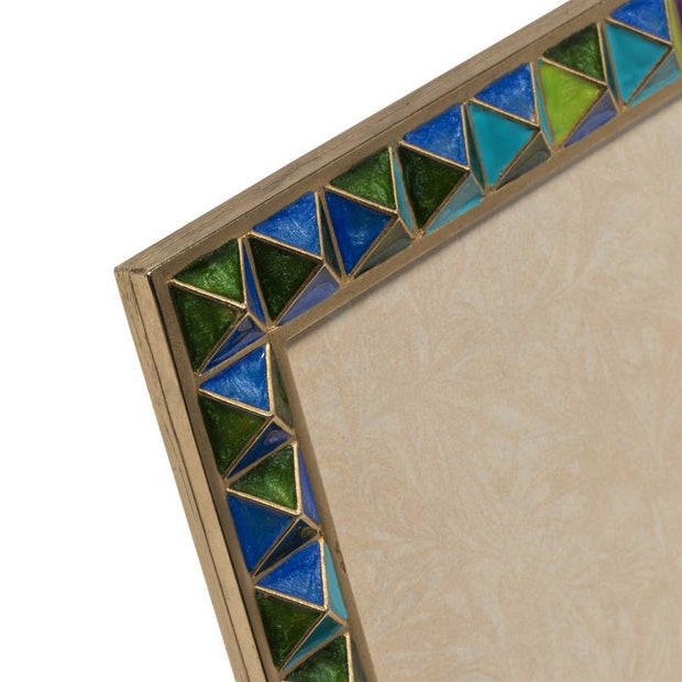 Jay Strongwater Vertex Pyramid 8" x 10" Frame - Rainbow Picture Frames Jay Strongwater 