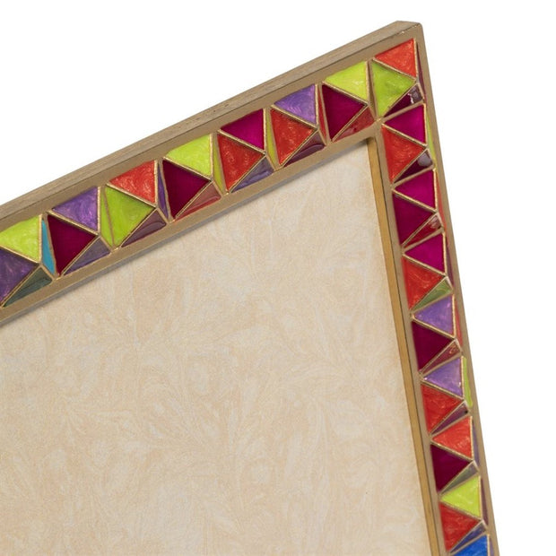 Jay Strongwater Vertex Pyramid 8" x 10" Frame - Rainbow Picture Frames Jay Strongwater 