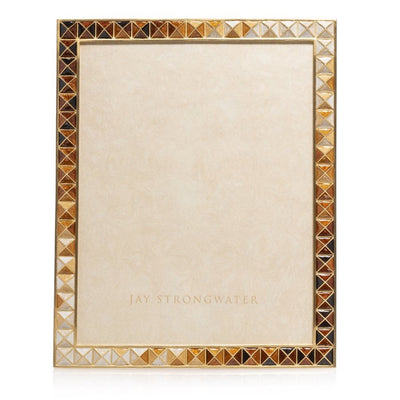 Jay Strongwater Vertex Pyramid 8" x 10" Frame - Topaz Picture Frames Jay Strongwater 