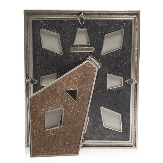 Jay Strongwater Vertex Pyramid 8" x 10" Frame - Mixed Metal Picture Frames Jay Strongwater 