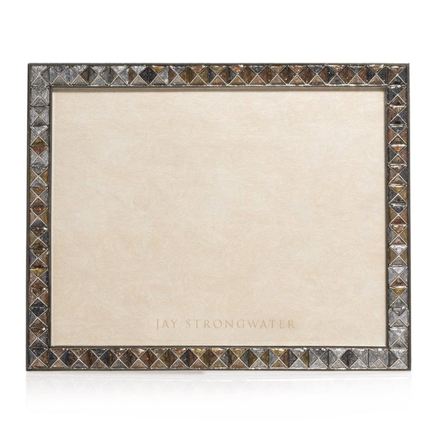 Jay Strongwater Vertex Pyramid 8" x 10" Frame - Mixed Metal Picture Frames Jay Strongwater 