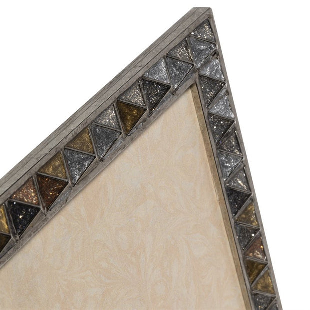 Jay Strongwater Vertex Pyramid 8" x 10" Frame - Mixed Metal Picture Frames Jay Strongwater 