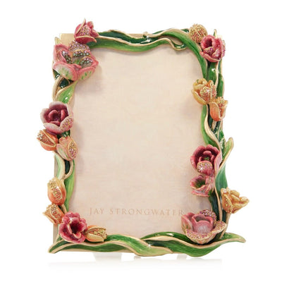 Jay Strongwater Evelyn Tulip 5" x 7" Frame - Bouquet Picture Frames Jay Strongwater 
