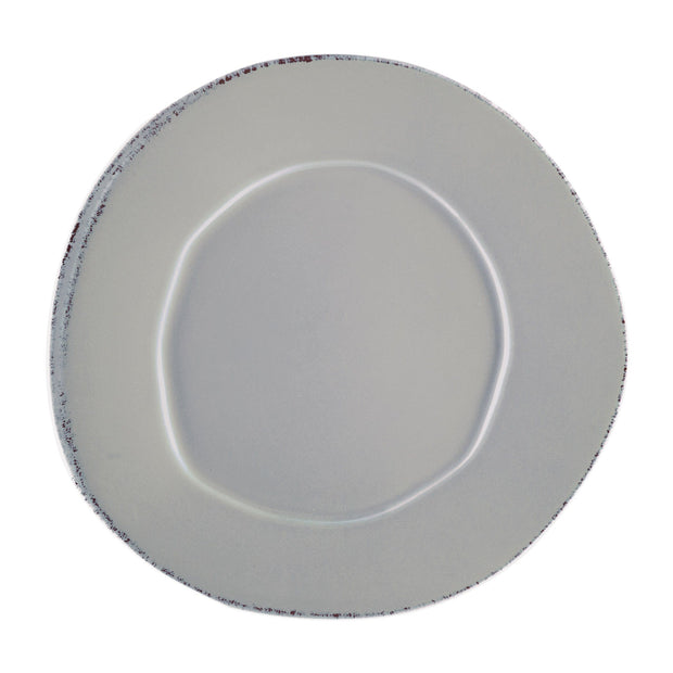 Vietri Lastra American Dinner Plate Dinnerware Vietri Gray 