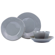 Vietri Lastra Four-Piece Place Setting Dinnerware Vietri Gray 