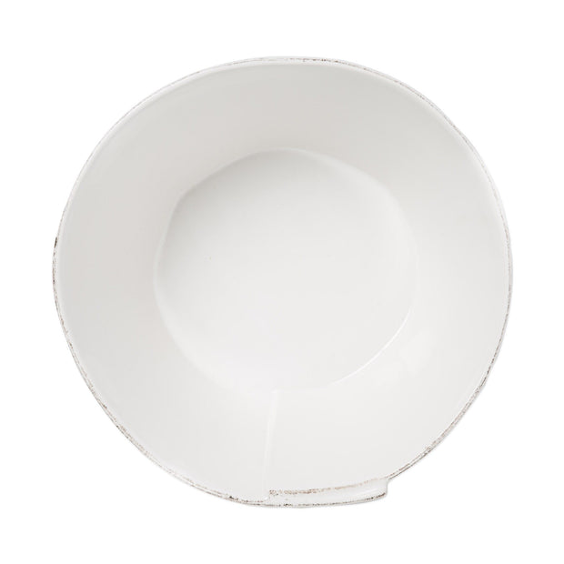 Vietri Lastra White Large Stacking Serving Bowl Dinnerware Vietri 